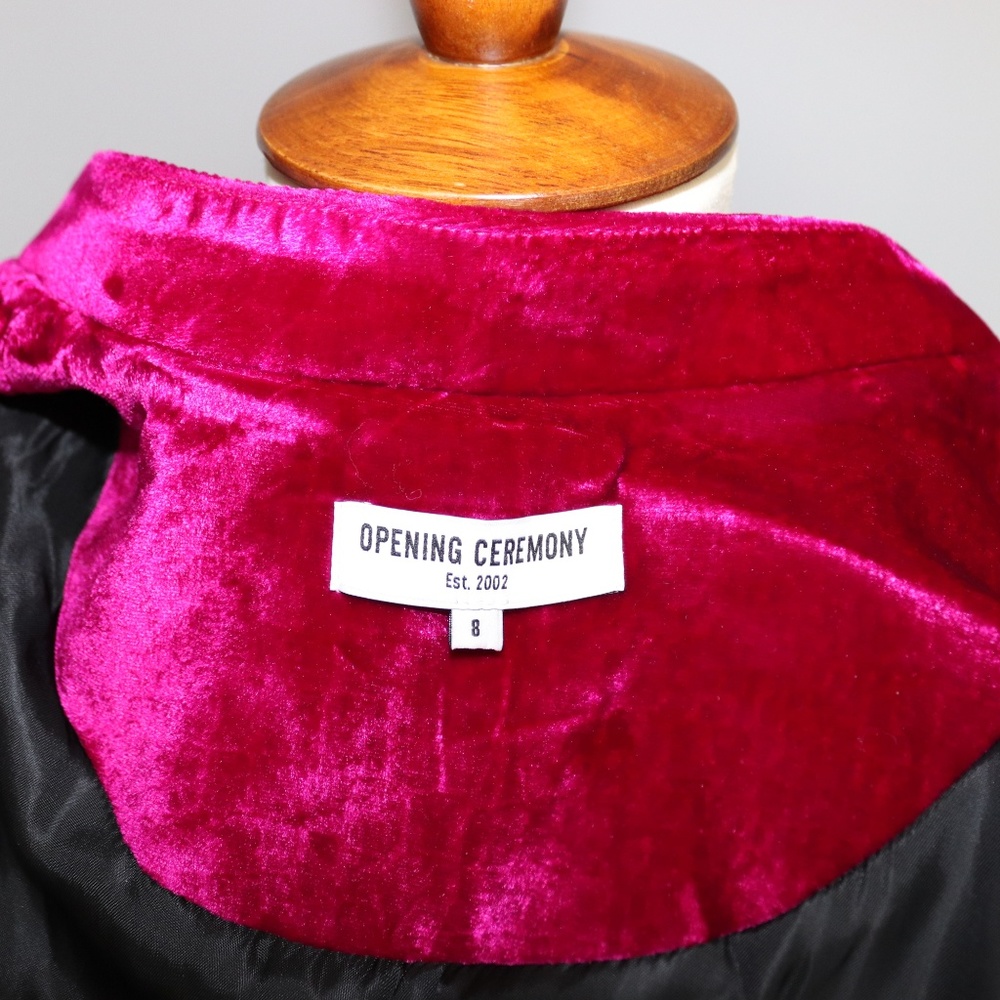 Croc Embossed Velvet Bomber Jacket Neiman Marcus 8 - Picture 8 of 8